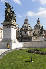 Fototapeta na wymiar Monumento Vittorio Emanuele II., Rom, Italien