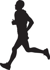 Runner silhouette vector
