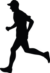 Runner silhouette vector