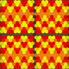 Fototapeta premium Kaleidoscopic low poly hexagon style vector mosaic background