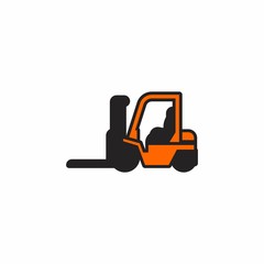 forklift logo icon vector
