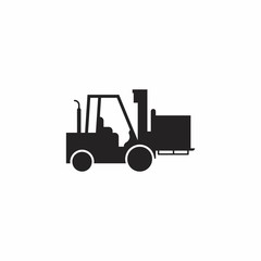 forklift logo icon vector
