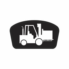 forklift logo icon vector

