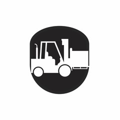 forklift logo icon vector
