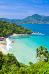 Fototapeta premium Laem Sing Beach, Located in Phuket,