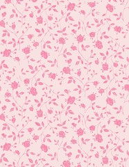 Flower rose seamsess pattern vector