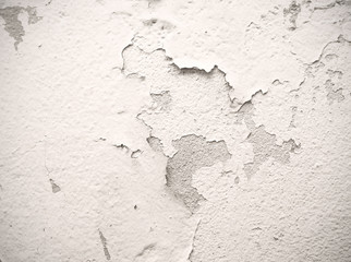 Fototapeta premium White old concrete cement wall