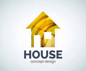 Home real estate logo template