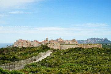 Fototapeta na wymiar Ancient citadel of Bonifacio