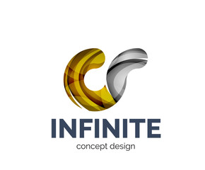 Infinite logo business branding icon