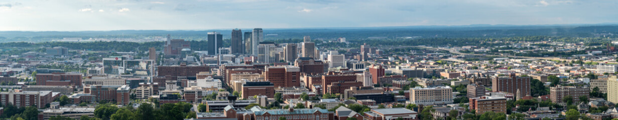 Fototapeta na wymiar Panorama of Downtown Birmingham, Alabama