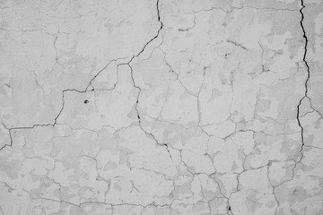 Crack in the concrete wall