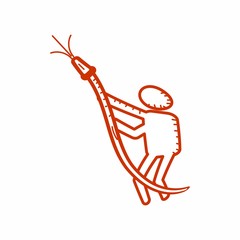 fire fighter logo icon vector