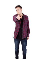 boy pointing at you