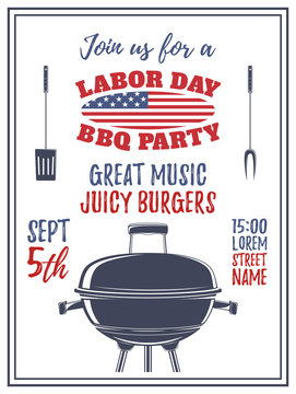 Labor Day Barbecue Party Background.