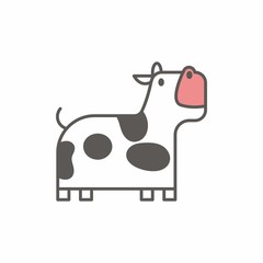 Milk logo icon vector