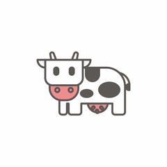 Milk logo icon vector