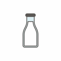 Milk logo icon vector