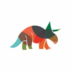 dinosaurs logo icon vector
