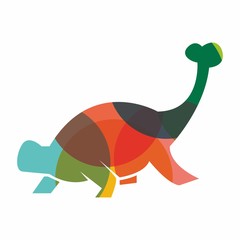dinosaurs logo icon vector
