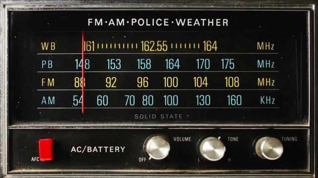 Great Retro Radio With Police Band