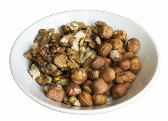 Timber nuts on plate