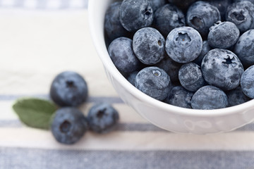 Blueberry macro photo.