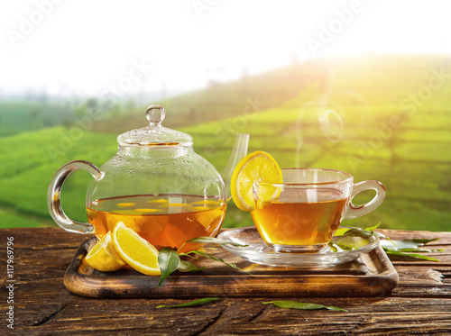 Зеленый чай с лимоном скачать