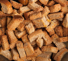 Heap of dried bread