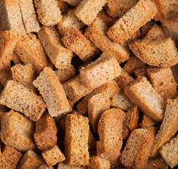 Heap of dried bread