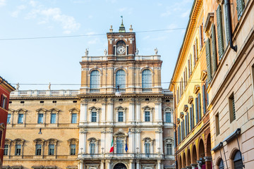 Obraz premium Palazzo Ducale in Piazza Roma of Modena. Italy.