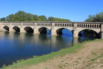 Fotobehang Kanaal Béziers - De kanaalbrug