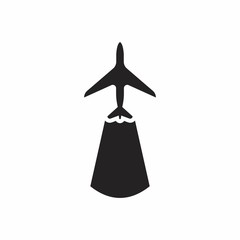 AIRPLANE logo icon vector