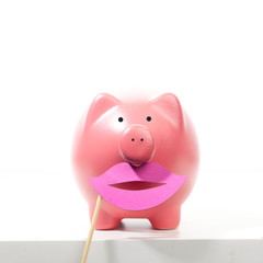 Piggy bank isolated on white background