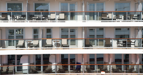 cruise ship balcony background