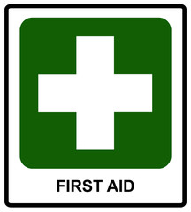 First Aid sign, vector illustration