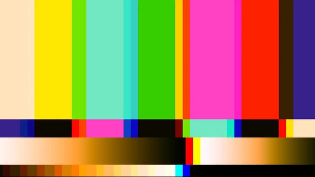a tv testcard pattern television