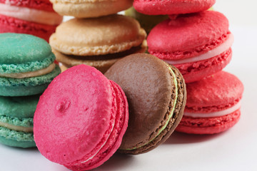 Set of delicious macaroons