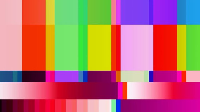 a tv testcard pattern television