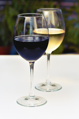  wine glasses on the table