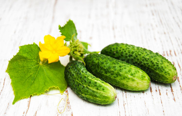 Fresh cucumbers