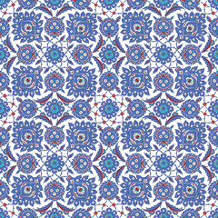 Floral pattern for your design. Traditional Arabic seamless ornament.  Iznik. Vector. Background.