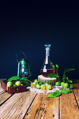 Healthy homemade walnut tincture