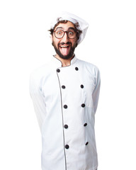 crazy chef happy expression