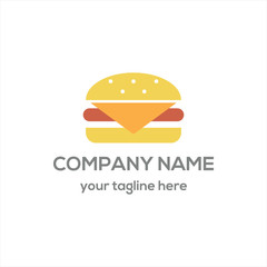 Burger logo vector