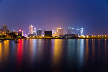 Naklejka na ściany i meble Macau skyline at night