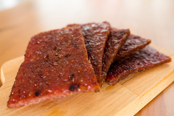 Dried pork meat