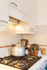 Kitchen, gas cooker