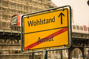 Obraz premium Schild 113 - Wohlstand