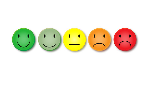 Smileys / Vektor / Stimmung / Bewertung